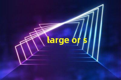 large or small是什么意思 also small是什么意思